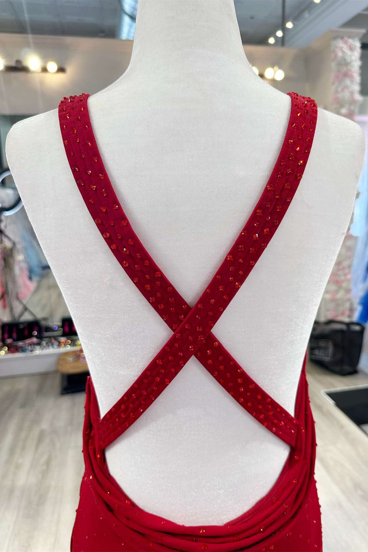 Stunning Red Cowl Neck Beaded Mermaid Long Dress for Prom