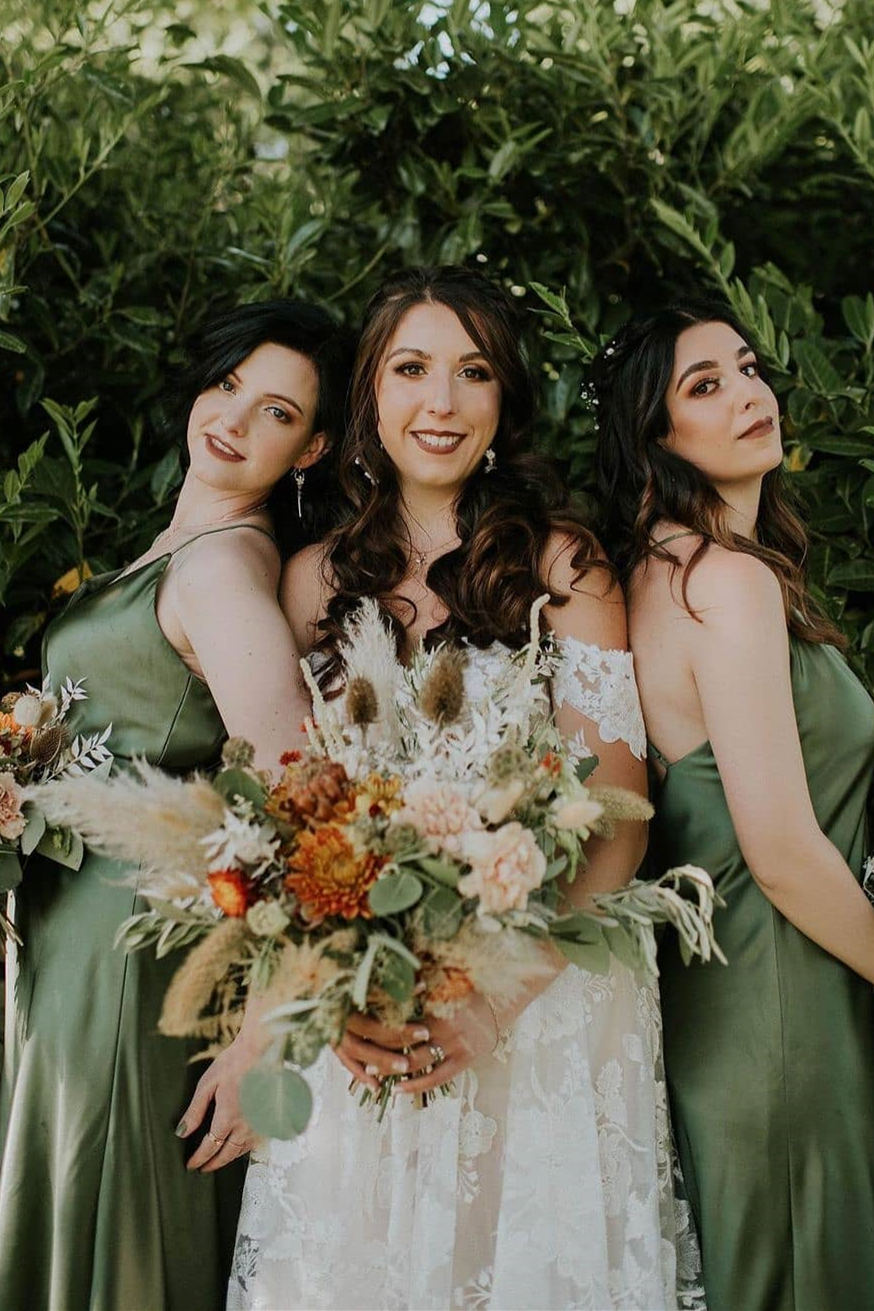 Stunning Olive Green Long Formal Bridesmaid Dress with Criss Cross Back Straps